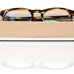 Front profile view of the Italico glasses valet (Maple and White).